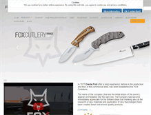 Tablet Screenshot of foxcutlery.com